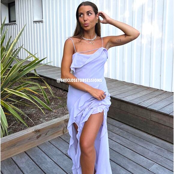 MANGO BLOGGER FAVE!!! Draped Neckline Maxi Dress NWT LAST ONE!!! - Picture 7 of 16